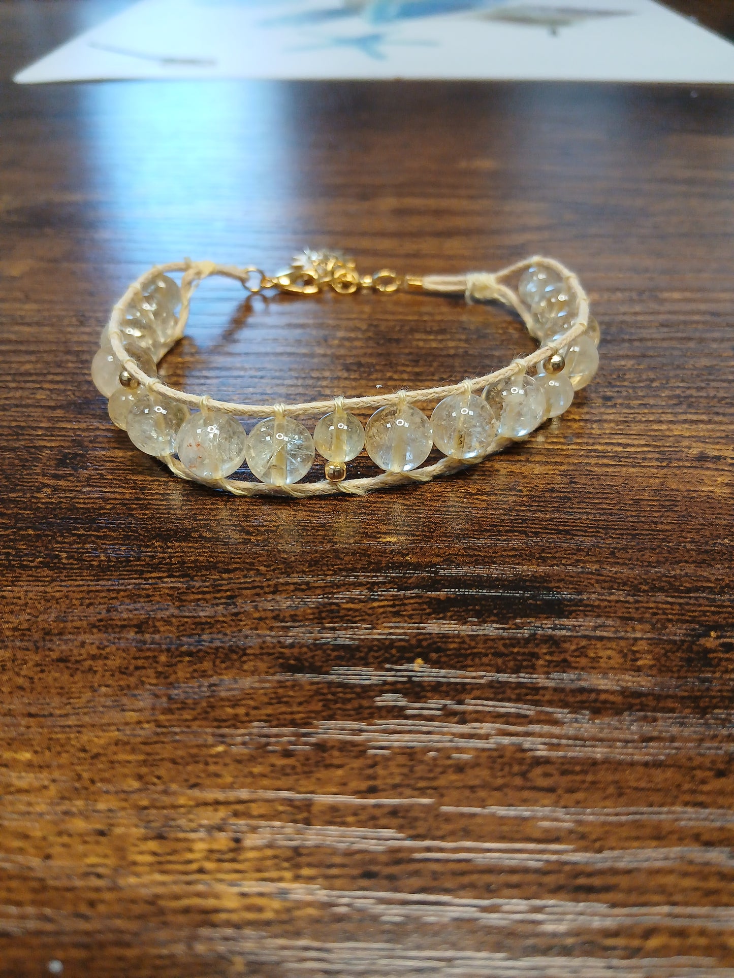 Bracelet warp citrine chauffée